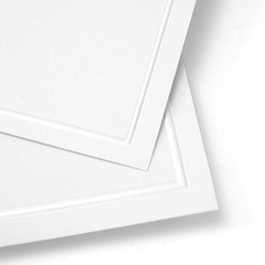Elegant Pearl White Wedding Invitation Kit – 50-Count, DIY Border Design, RSVP I