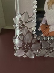 Mikasa Floral bouquet Crystal 5×7 Photo Frame For Weddings