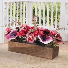 Artificial Flowers Potted Flower Arrangement Flowers Pot Realistic Silk Flowers