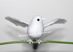12 White Dove With Feather Wings Wedding Mis 15 Birthday Cake Topper Favors Gift