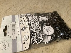True Love Confetti TRIPLE PACK Wedding Glitter Table Decorations Black Silver!