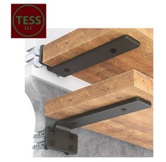 6 Pieces 8″ Inches Shelf Bracket, Heavy Duty Floating Thick and 160 lb.