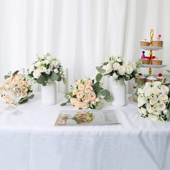 Elegant Set of 10 Bridesmaid Bouquets for Your Perfect Wedding Day