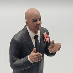 Wedding Cake Topper Weddingstar Porcelain Groom dark skin tone figurine 9489
