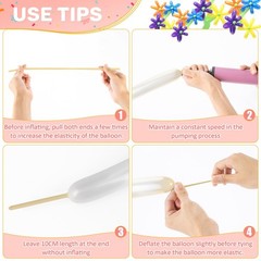MAQIHAN 100PCS 260 Balloons Clear – Long Balloon for Tying