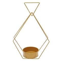10pcs Gold Metal Diamond Shape Flower Vases Tabletop Wedding Centerpieces Stand