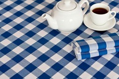 5 packs Gingham Checkered Tablecloths 60 x 126 inch Buffalo Polyester Seamless