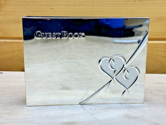 LENOX True Love Guestbook Wedding Anniversary Silverplate – SKU# 815054 – NO PEN