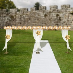 Gold Photography Background Support Stand Wedding Backdrop Stand Steel Frame US