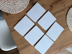 Acrylic Wedding Table Numbers 1-20 with Number 1-20, 5″x7″ White and Gold Font