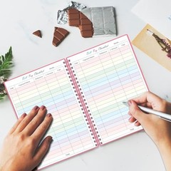 Bill Payment Checklist – Monthly Bill Organizer & Planner for 5.8″ x 8.5″ Pink