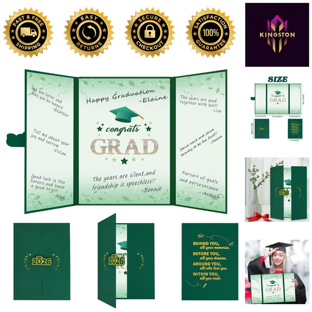 Unique 2026 Graduation Guest Book Alternative – Collect Heartfelt Wishes
