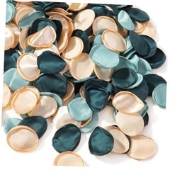 400 Pcs Silk Rose Petals Artificial Flower Petals for Wedding 400pcs-mix Green