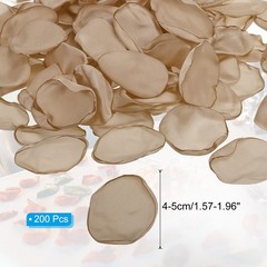 200 Pcs Silk Rose Petals, Artificial Flower Scatter Fake Rose Petals Champagne