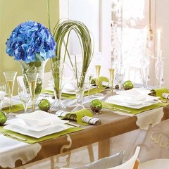 Royal Blue 5 Silk Hydrangea Bushes Wedding Flowers Bouquets Party Centerpieces