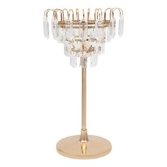 Crystal Tiered Flower Stand Gold Wedding Centerpiece Vase For Table Decor