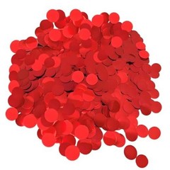 Metallic Foil Confetti 8000 Pcs Shiny Round Table Confetti for Fill Balloon Red