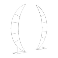 2PCS Crescent Moon Wedding Arch Frame Party Framework Stand Floral Rack New