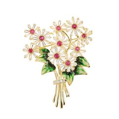 Elegant Pearl Flower Designer Brooch Pins Broches Costume Jewelry For Women F…
