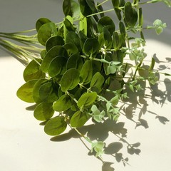 4 Bushes 19″ Light Green Eucalyptus Artificial Greenery Wedding Party Bouquets