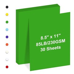 Cardstock 8.5″ x 11 «,Cardstock Paper 85 lb/230 gsm,Dark Green Card Stock for…