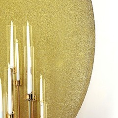 CHAMPAGNE 7.5 ft Metallic Spandex STAND COVER Wedding Decorations Party Events