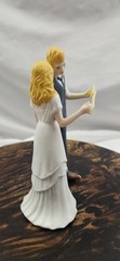 Weddingstar Porcelain Cake Topper Blonde Bride & Groom » We Did» Banner