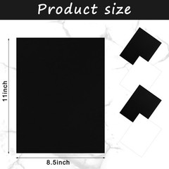Whaline 30 Sheets 8.5 x 11 Inch Black White Card x 11 inches,