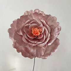 Giant Velvet Peony Flower 60cm Luxury Wedding Backdrop Floral Wall