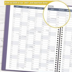 Appointment Book/Planner 2026-2027 – Weekly Appointment Book 2026-2027, purple