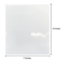 VHALE Glossy Clear Self-Adhesive Overlay Laminating Sheet Contact Papers, 7 X…