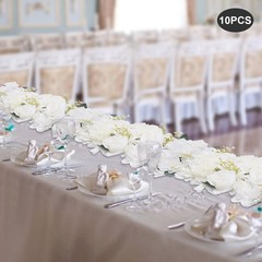 10 Pcs Dining Table Flower Centerpieces White Artificial Wedding Centerpiece NEW
