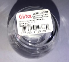 “Happy Birthday” Cristar Clear Flute Champagne/Wine Glass 9.6oz-NEW-SHIP N 24HR