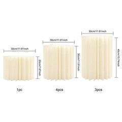 8 Pcs Foldable Paper Column Display Stands, Round Cylinder Wedding Flower Stands
