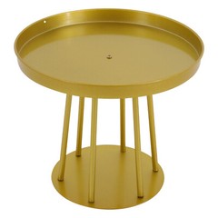 10Pcs 25/15cm Tall Gold Metal Flower Stand Circular for Table Centerpieces Decor