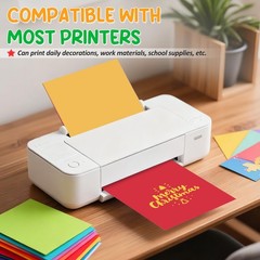 8.5″ X 11″ Colored Cardstock, 25 Colored Construction Paper Card Making Suppl…