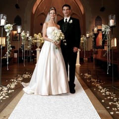 Aisle Runner, White, 3×100 Feet, 50g – Indoor & Outdoor Use, Wedding Decorations