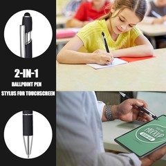 50 Pcs Black Inkling Ballpoint Pen with Stylus 2 in 1 Ballpoint Pen for Touch…