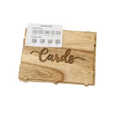 Rustic Wooden Gift Card Box Holder 12x9x9 Inch For Wedding Birthday Party