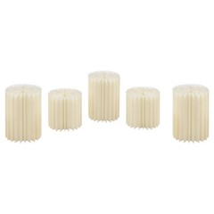 5Pcs Foldable Paper Column Display Stands, Round Cylinder Wedding Flower Stands
