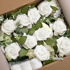 Elegant Pew Flowers Set for Wedding Aisle Decor – 10 Artificial Eucalyptus Bouqu