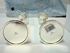 Two Vera Wang Wedgwood Silver Love Knots Bows Toasting Crystal Champagne Flutes