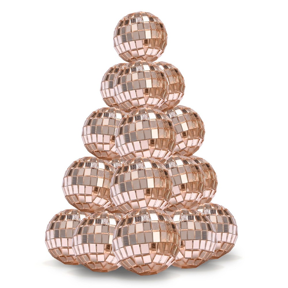 Yescom 20PCS 1.6″ Small Disco Ball Mirror Mini Hanging for Events Wedding Party