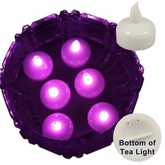 FREESH 6X Waterproof LED Floating Tealight Flameless Candle Wedding Party Pink
