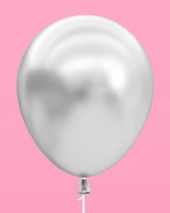 Blue, Pearl White, Clear, Silver, Latex Balloons – 25 pk, 12″ | Cloud Nine