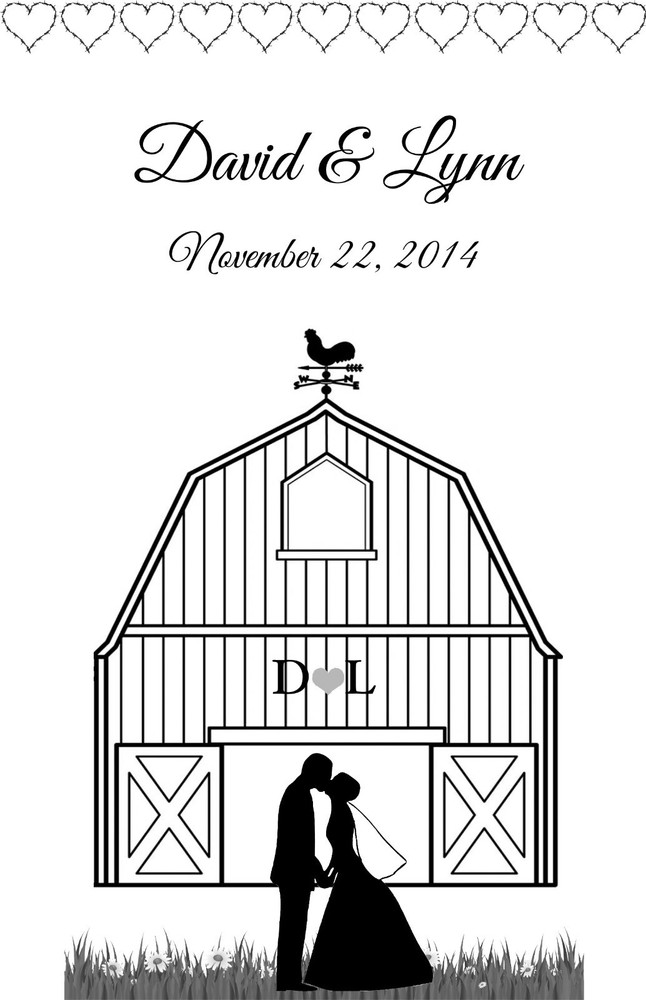 10 Personalized Barn Wedding Luminaries Vellum Table Centerpieces Decorations