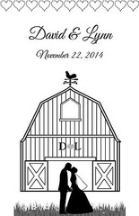 10 Personalized Barn Wedding Luminaries Vellum Table Centerpieces Decorations