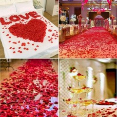 2200 Count Realistic Dark-Red Silk Rose Petals – Ideal for Weddings & Events