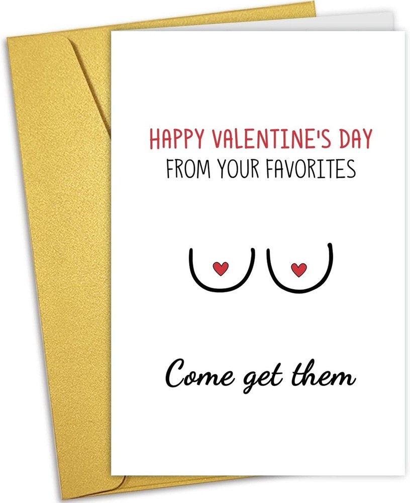 Naughty Valentines Day Card for Boyfriend Husband Fiance Him, Adult Humor Val…