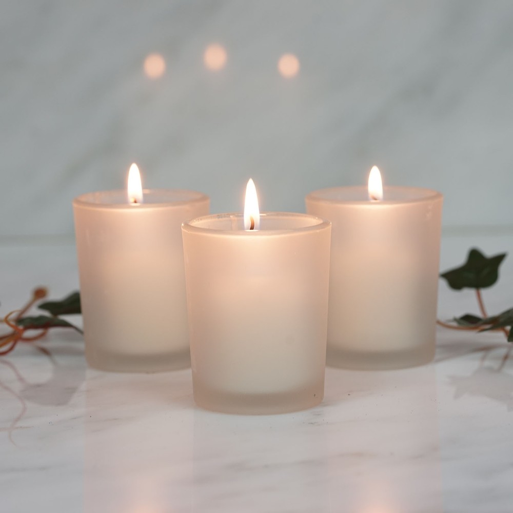 Frosted Glass Votive CANDLE HOLDERS Wedding Favor Centerpiece Decorations SALE